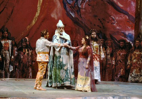 Peter Schreier 1968:  Debüt bei der Metropolitan Oper in New York, mit dem Bühnebild von Marc Chagall / Debut at the Met in New York, with the scenery of Marc Chagall